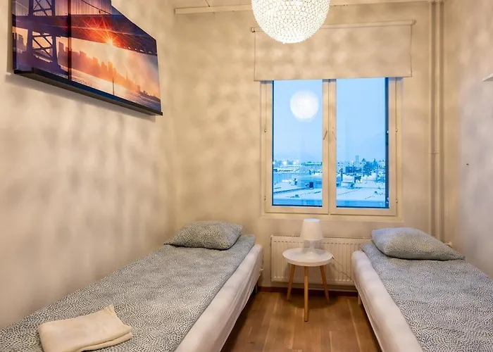 Апартаменты Big 3-bedroom With Sauna, Balcony, Free Parking